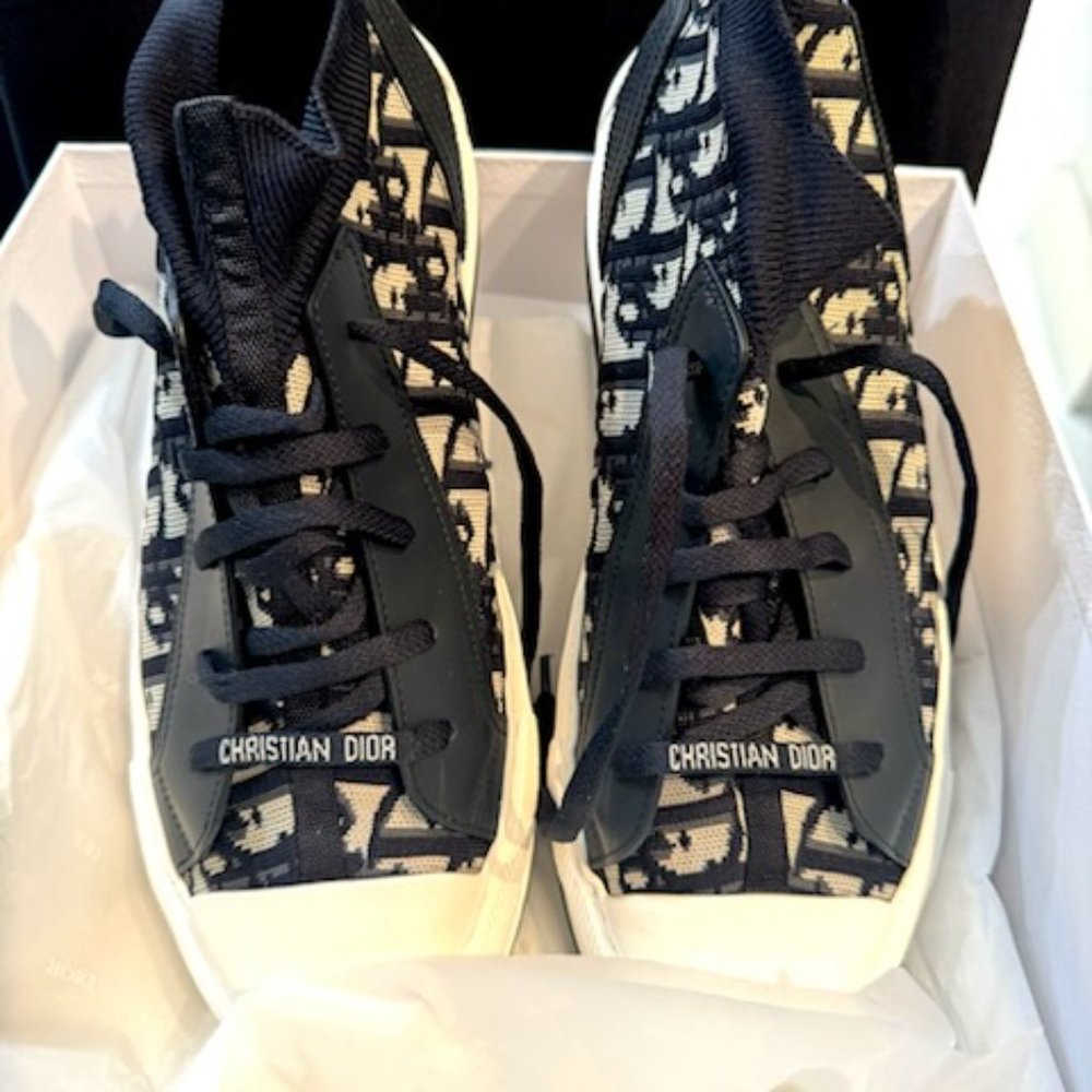 DIOR Walk'n'Dior Sneaker  Size 12 Deep Blue - Picture 3 of 9